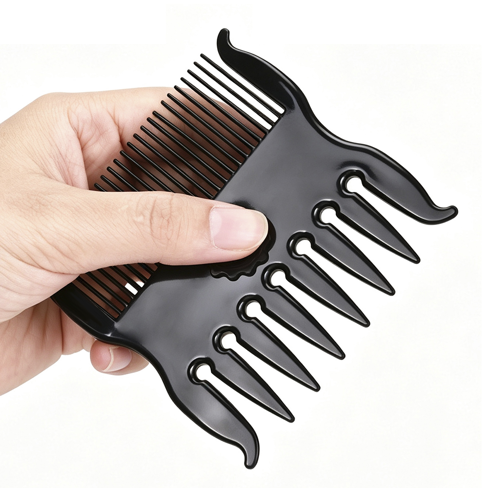 black hair comb